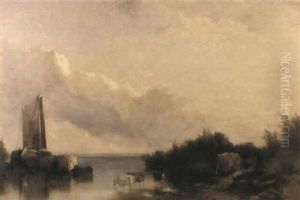 Paisaje, Vacas Y Velero Paisaje, Vacas Y Velero