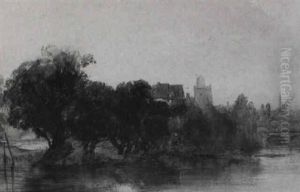 On The Banks Of The River, Thought To Be The River Yare, Norwich On The Banks Of The River, Thought To Be The River Yare, Norwich