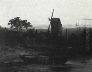 Beached Smacks by Henry Bright