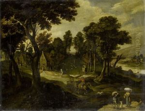 Landschaft Mit Figurenstaffage by Mattheus Bril the Younger