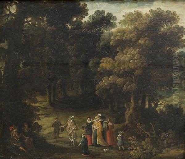Personnages Dans Une Clairiere - view 1