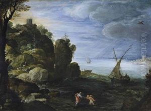 Le Christ Et Saint Pierre Marchant Sur Les Eaux