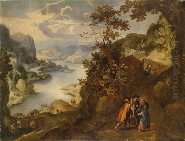 Christus Und Die Zwei Pilger Auf Dem Weg Nach Emmaus - view 1