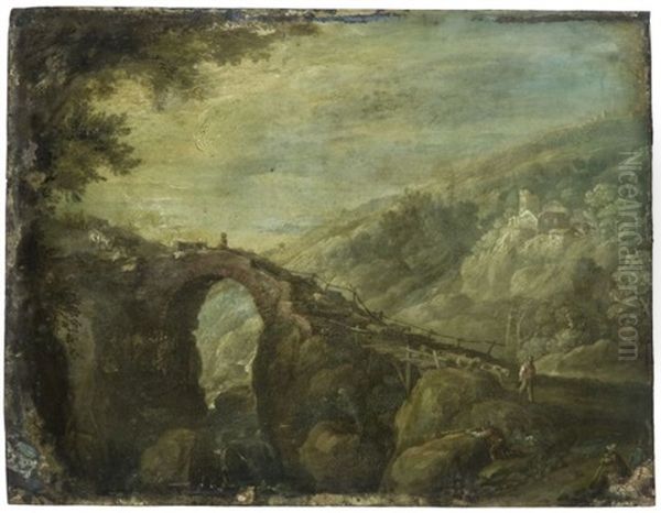 Pont Traversant Un Paysage Montagneux - view 1