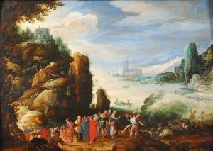Le Christ A Gerasa Guerissant Un Homme Possede Par Le Demon by Paul Bril