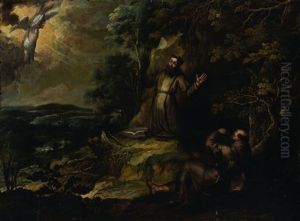 San Francesco D'assisi Riceve Le Stigmate by Paul Bril