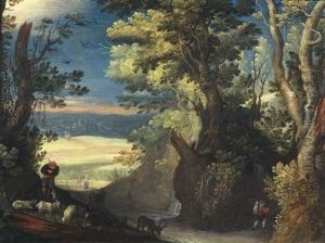 Waldlandschaft Mit Schafhirt by Paul Bril