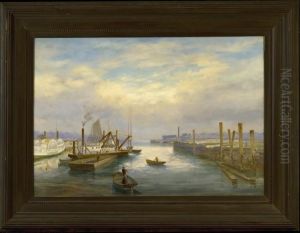 Portland Harbor by Charles Frederick Allbon