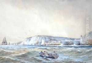Off The Coast Normandy by Charles Frederick Allbon