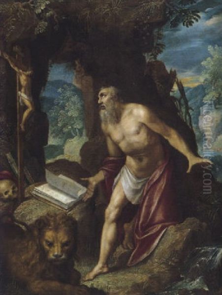 Der Heilige Hieronymus In Einer Landschaft - view 1