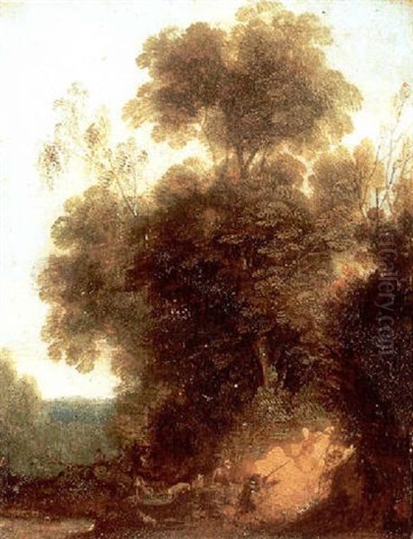 A Landscape With Hunters In The Foreground - view 1
