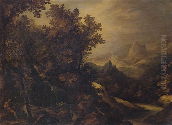 A Hermit In An Extensive Wooded Landscape - view 1