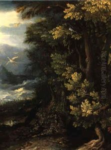 Waldlandschaft Mit Vogeln by Paul Bril
