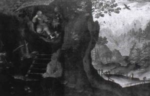 Paysage Avec Saint-antoine Ermite by Paul Bril