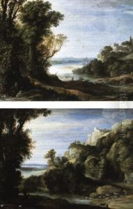 Saint Jerome Penitent Dans Un Paysage De La Campagne Flamande by Paul Bril