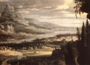 An Extensive Italianate River Landscape An Extensive Italianate River Landscape