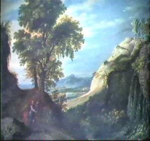 Der Gang Nach Emmaus by Paul Bril