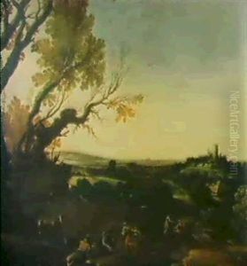 Sudliche Landschaft Mit Hirten by Paul Bril