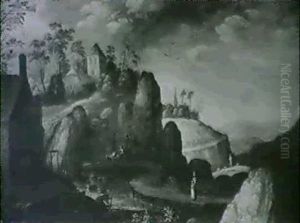 Gebirgslandschaft Mit Einer Muhle by Paul Bril