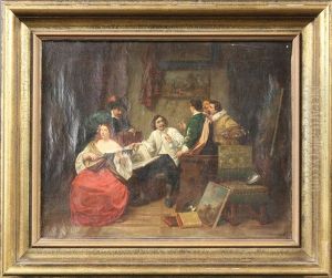 Im Atelier Eines Kunstlers (wohl Anthonis Van Dyck)