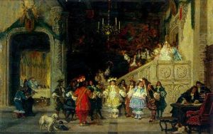 Historisierende Szene by Louis Georges Brillouin