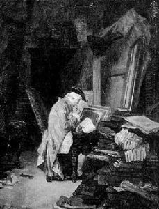 In The Library by Louis Georges Brillouin