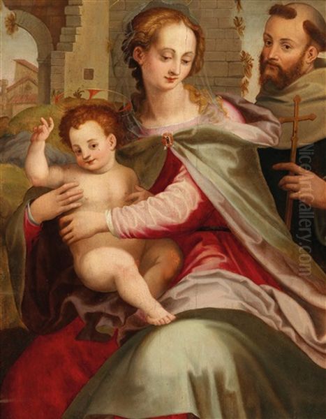 Madonna And Child With A Saint - view 1