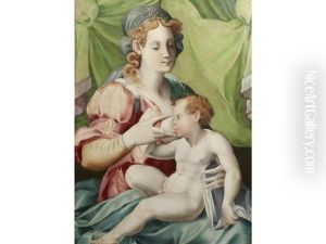 The Madonna And Child by Francesco del Brina