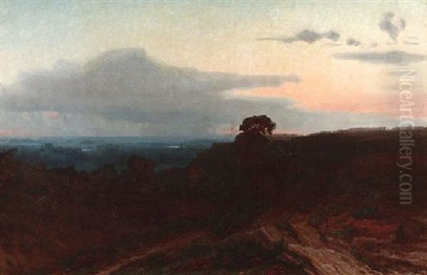 Weite Landschaft Im Abendlicht - view 1