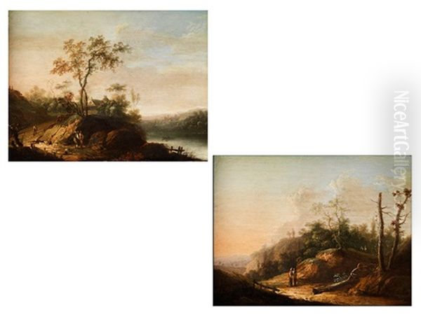 Landschaften Mit Figurenstaffage (pair) - view 1