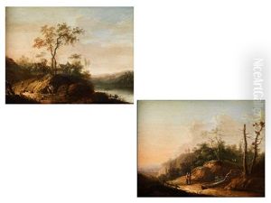 Landschaften Mit Figurenstaffage (pair) by Philipp Hieronymus Brinckmann
