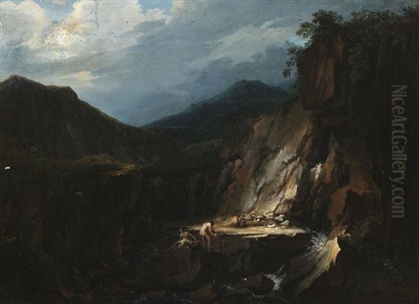 Felslandschaft Mit Badenden - view 1