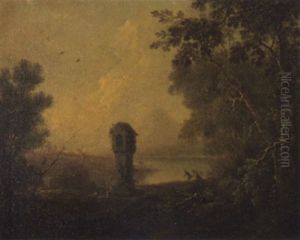 Bildstockchen In Seelandschaft by Philipp Hieronymus Brinckmann