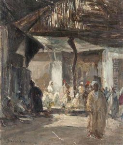 Im Marrokanischen Souk by Louis-Edouard Brindeau de Jarny
