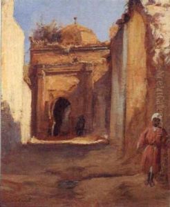 Marabout A Sidi M'barak, Aux Portes De Mekhnes by Louis-Edouard Brindeau de Jarny