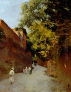 Promeneurs Sous Les Ombrages Promeneurs Sous Les Ombrages