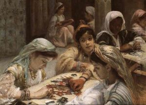 Ecole De Broderie Au Maroc by Louis-Edouard Brindeau de Jarny