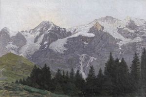 Sommerliche Ansicht Von Eiger, Monch Und Jungfrau by Emil Briner