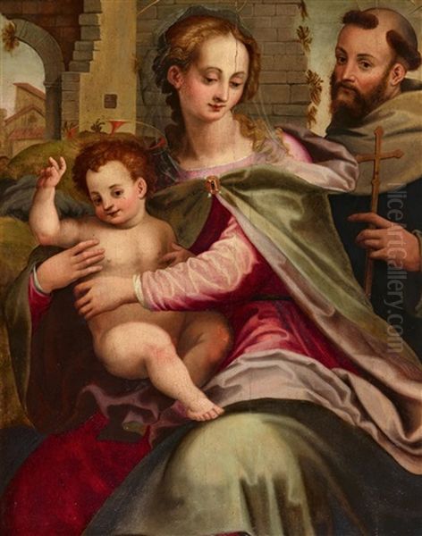 The Virgin And Child With A Saint - view 1