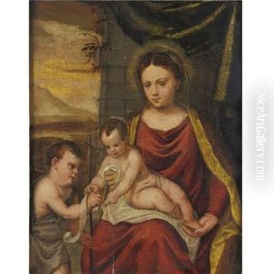 Madonna And Child With Young St. John The Baptist
