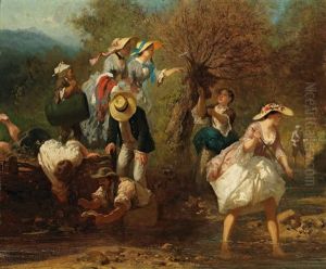 Outing On The River by Brion, Gustave