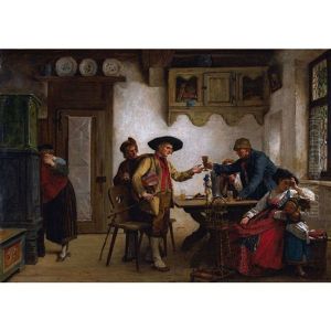 Departure Of The Swiss Conscript by Brion, Gustave