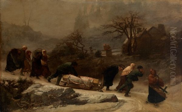 A Winter Funeral - view 1