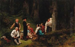 The Forest Preacher by Brion, Gustave