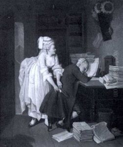 Eine Zofe Uberrascht Den Jungen Schlafenden Studiosus by Brion, Gustave