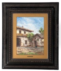 Farmhouse Scene by Anton Brioschi