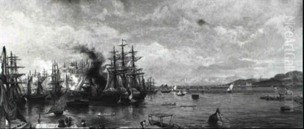 Handelsschiffe Im Hafen Von Triest - view 1