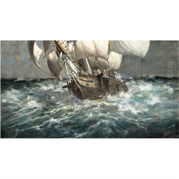 A Brig In Stormy Weather - view 1