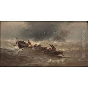 Storm At Sea by Franklin Dullin Briscoe