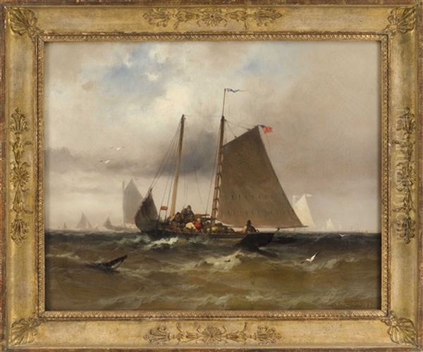 Fishermen Hauling Nets - view 1
